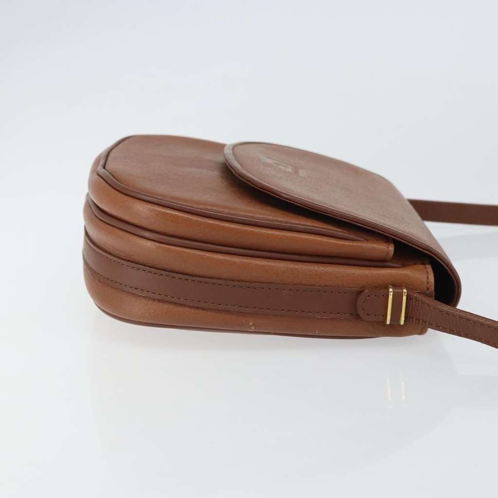 Burberry Vintage Flap Crossbody Bag Brown Leather Good condition - Inside View