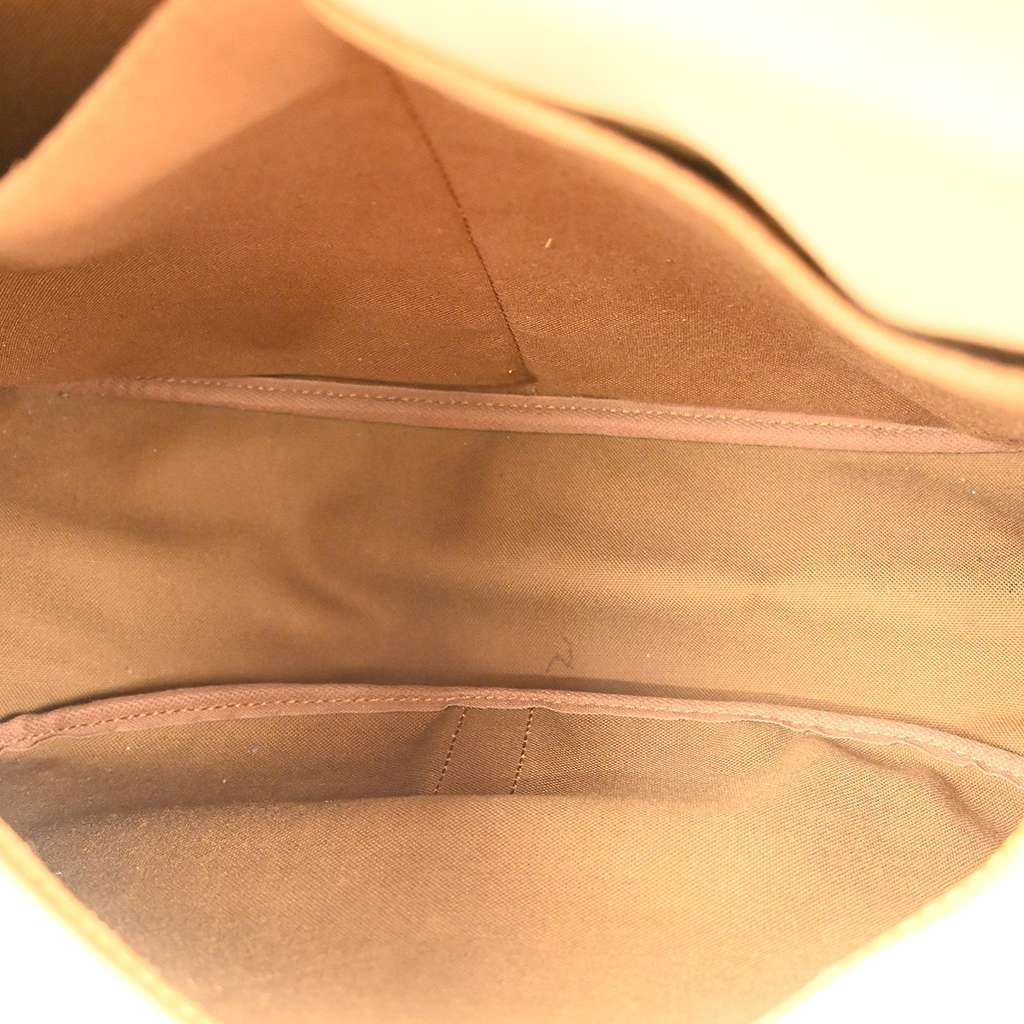 Louis Vuitton Saumur Handbag Brown Canvas Good condition - Inside View