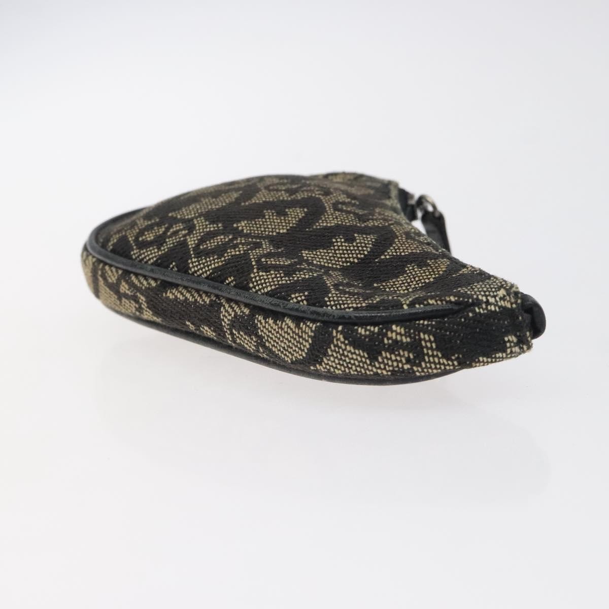 Christian Dior Saddle coin purse Black Canvas Good condition - Inside View