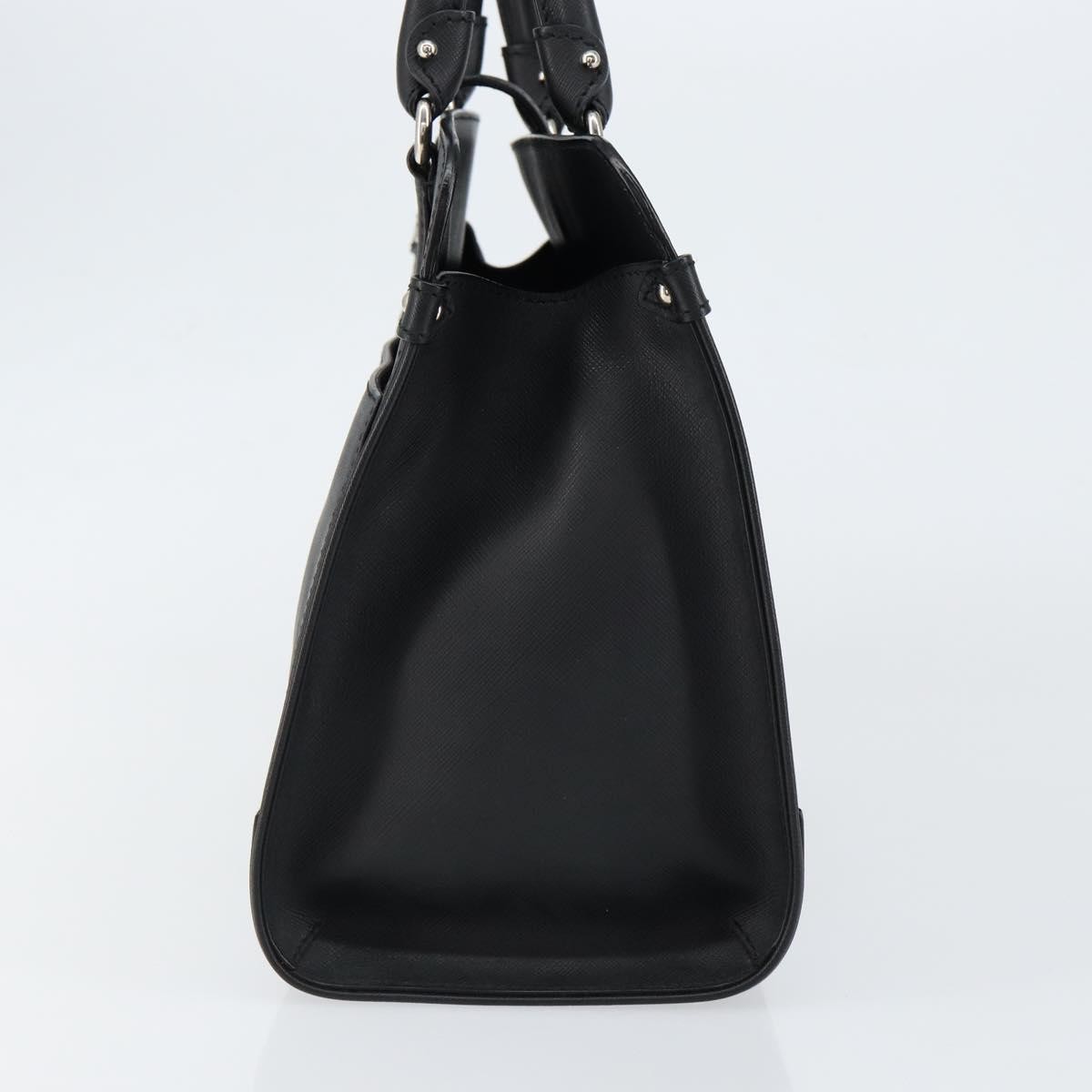 Salvatore Ferragamo Gancini handbag Black Leather Good condition - Model View