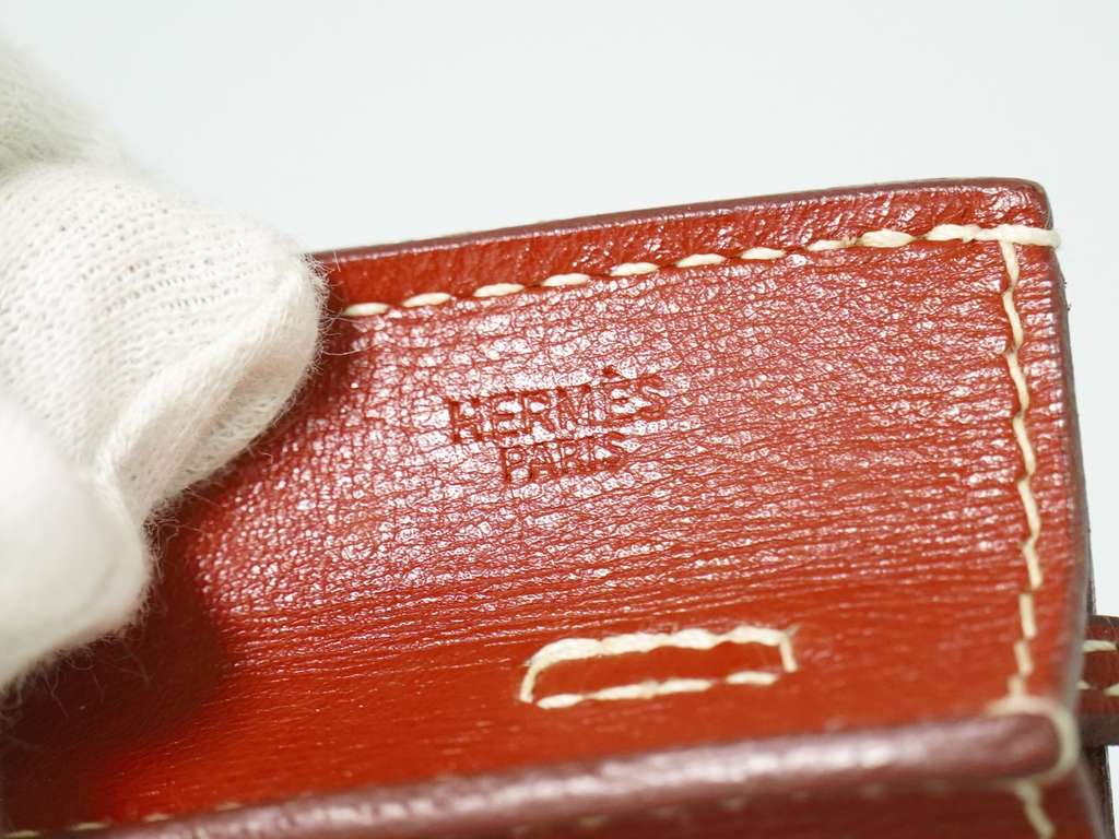 Hermès Onimaitou Pochette Brown Leather Good condition - Model View