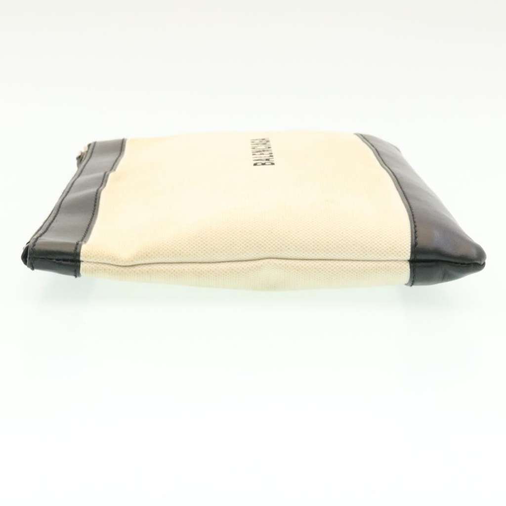 Balenciaga Navy Pochette Beige Canvas Good condition - Model View