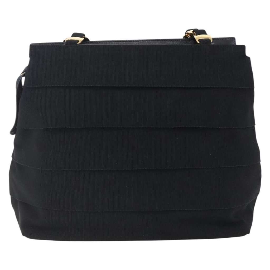 Salvatore Ferragamo Vala tote Navy Canvas Good condition - Back View