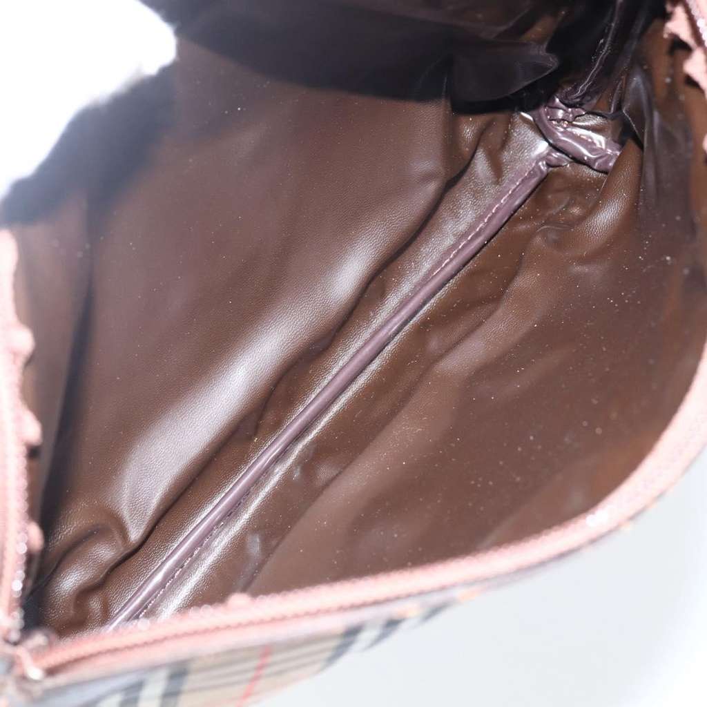 Burberry Nova check Pochette Beige Canvas Good condition - Box View