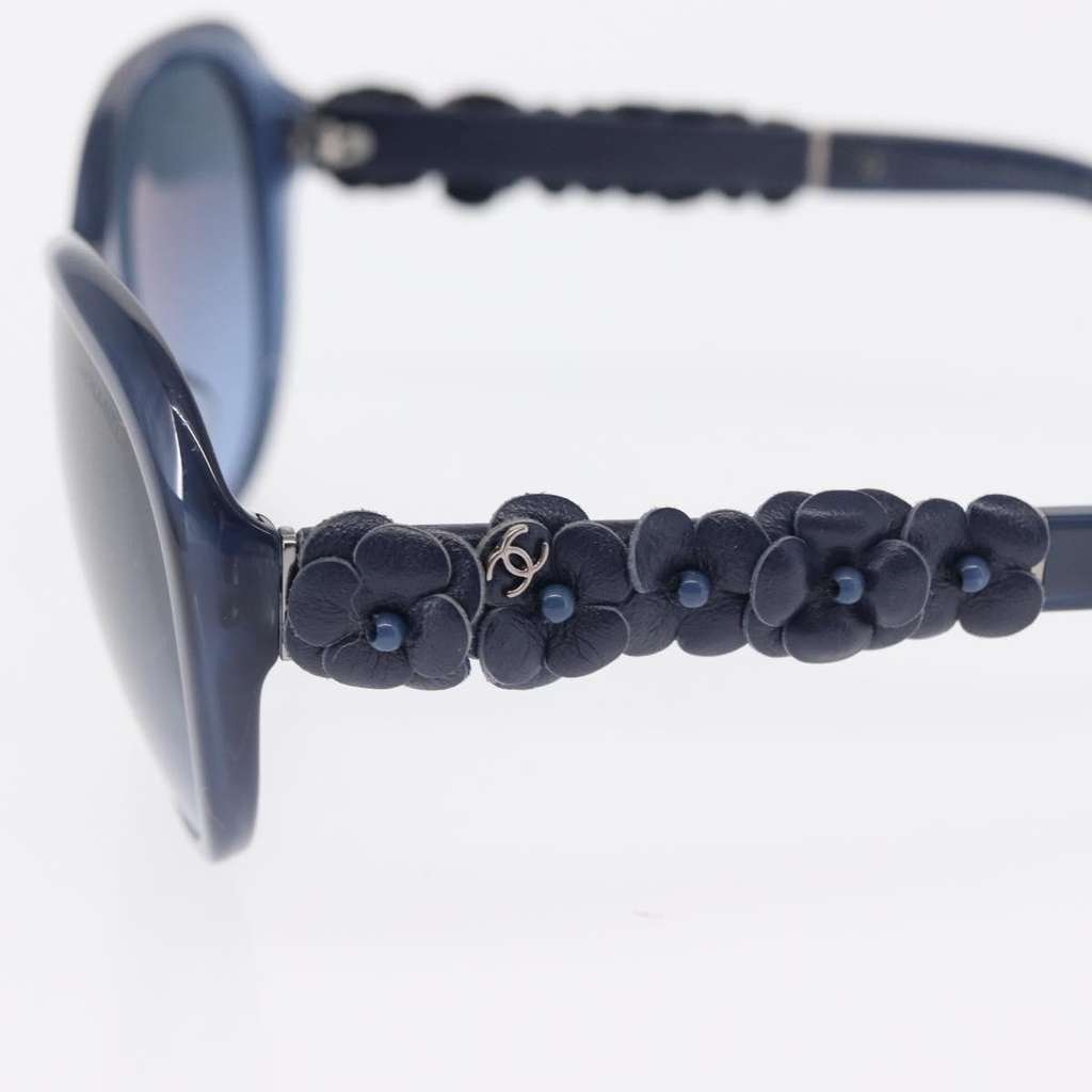 Chanel Camélia sunglasses Navy Plastic Good condition - Box View
