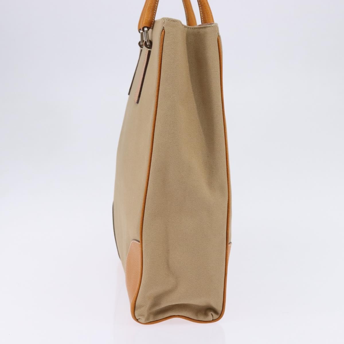 Prada Lux Convertible Open Tote Beige Canvas Good condition - Model View
