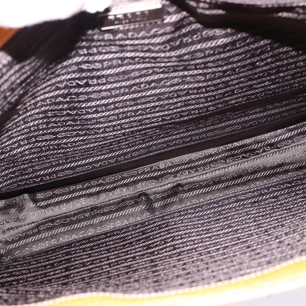 Prada Lux Convertible Open Tote Beige Canvas Good condition - Box View