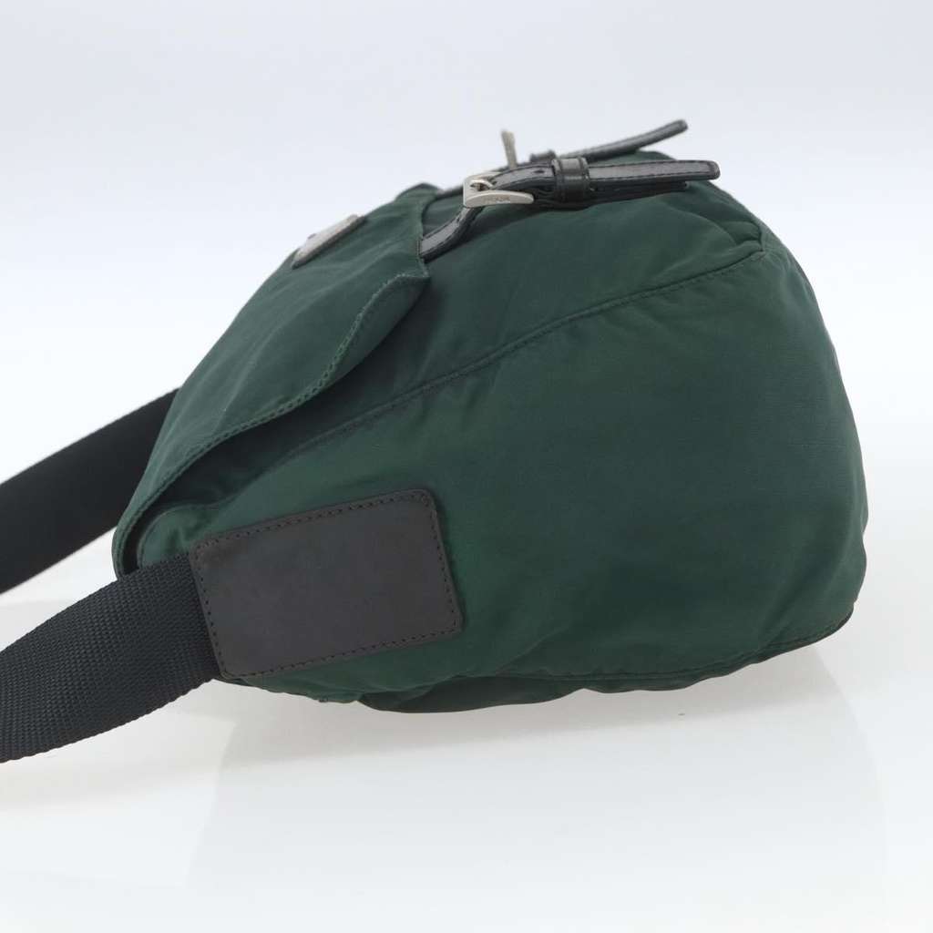 Prada Double Buckle Flap Messenger Bag Green Good condition - Inside View