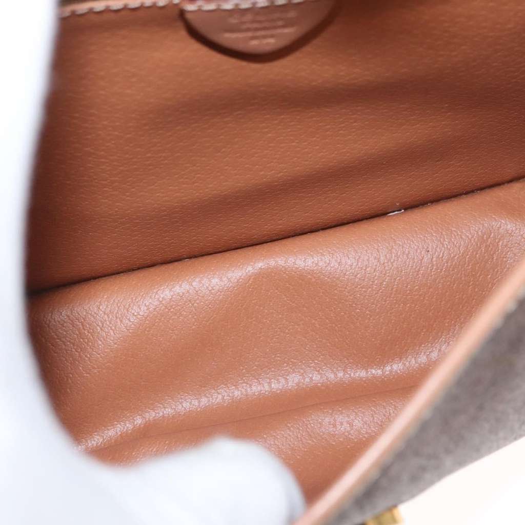 Celine Vintage Macadam Shoulder Bag Brown Canvas Good condition - Box View