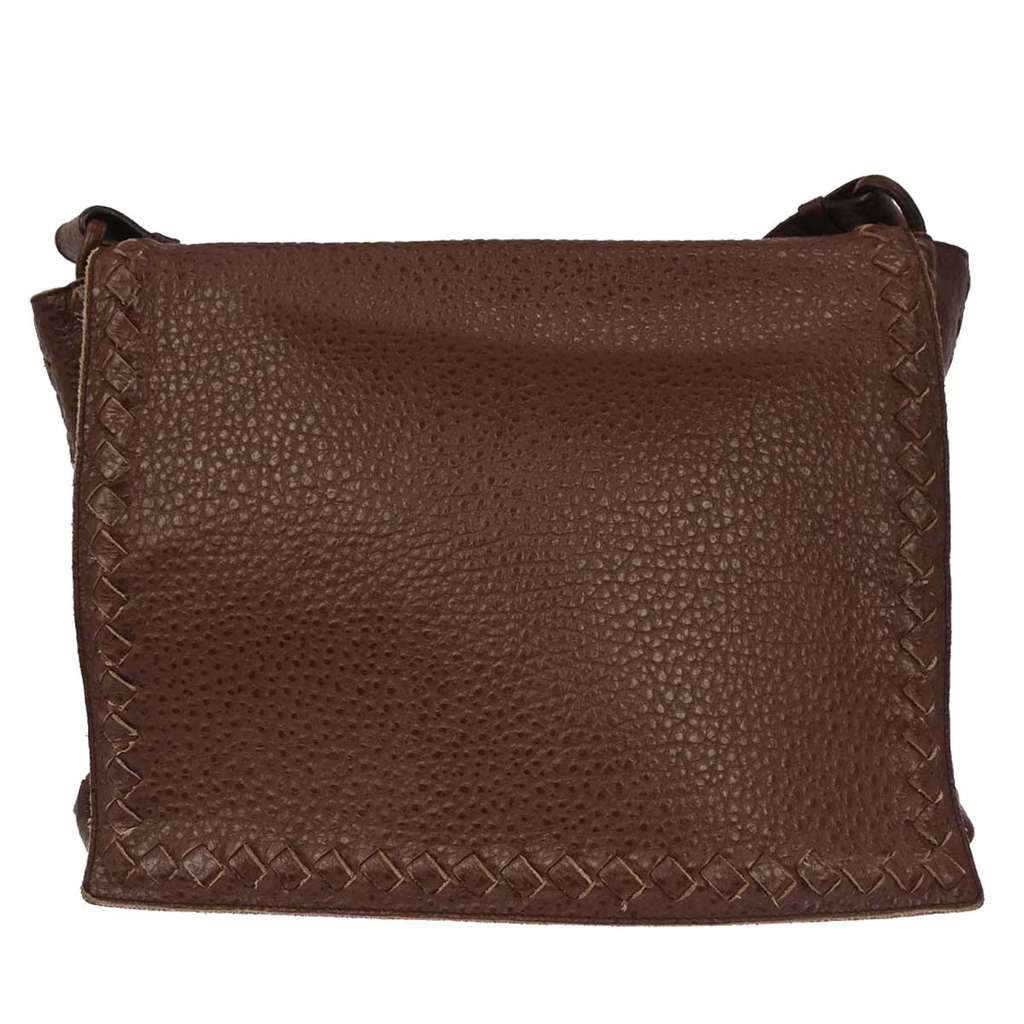 Bottega Veneta Vintage Shoulder Bag Brown Leather Good condition - Back View