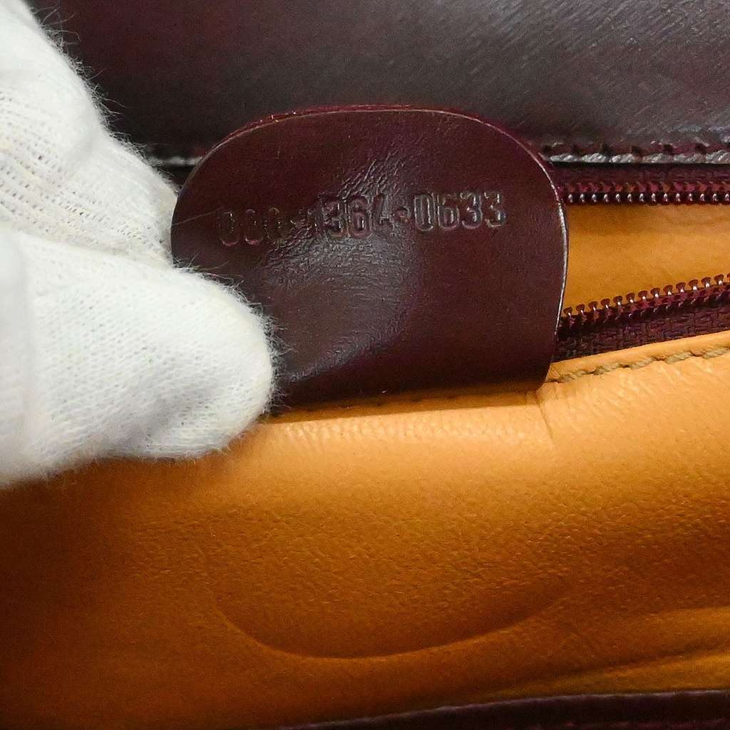 Gucci Vintage Convertible Bamboo Top Handle Bag Brown Leather Good condition - Model View