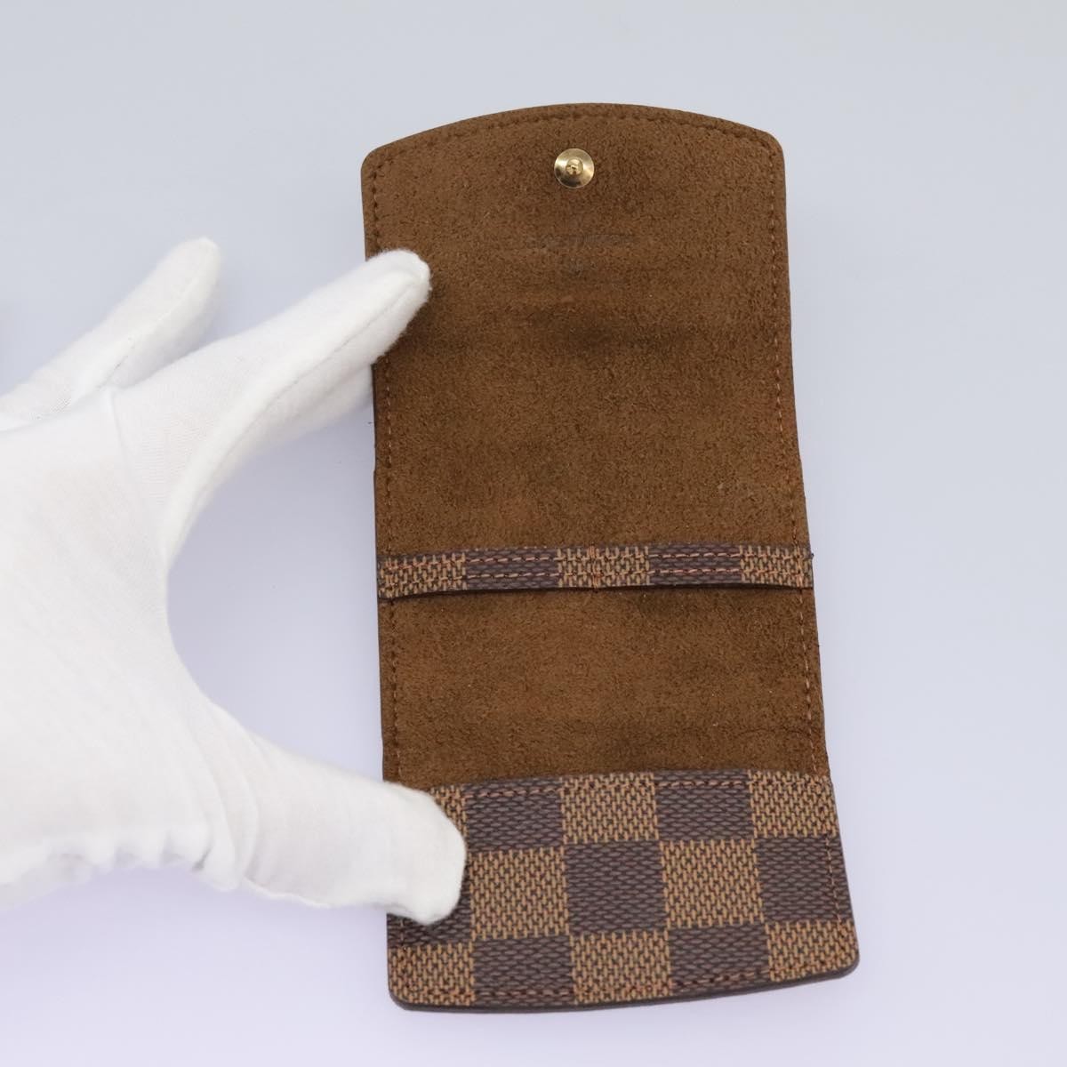 Louis Vuitton Cufflinks Case Brown Canvas Good condition - Box View