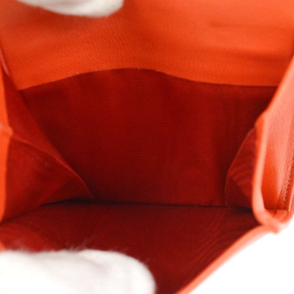 Chanel Vintage Timeless CC Bifold Wallet Red Leather Good condition - Inside View