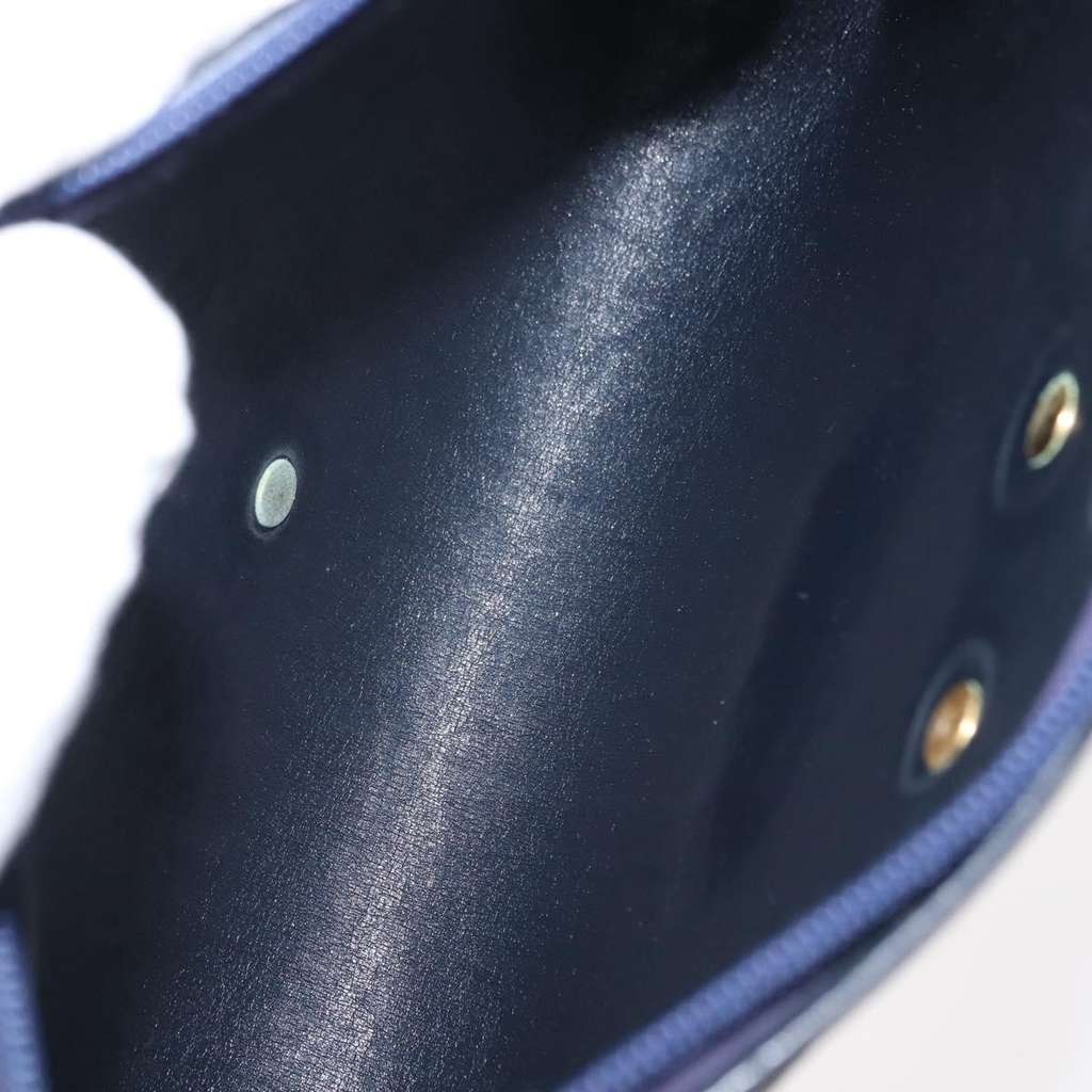 Christian Dior Vintage CD trotter Shoulder bag Navy Canvas Good condition - Box View