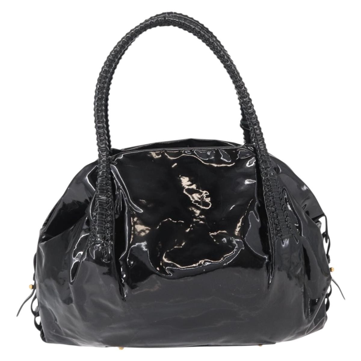 Salvatore Ferragamo Gancini Tote Black Good condition - Back View