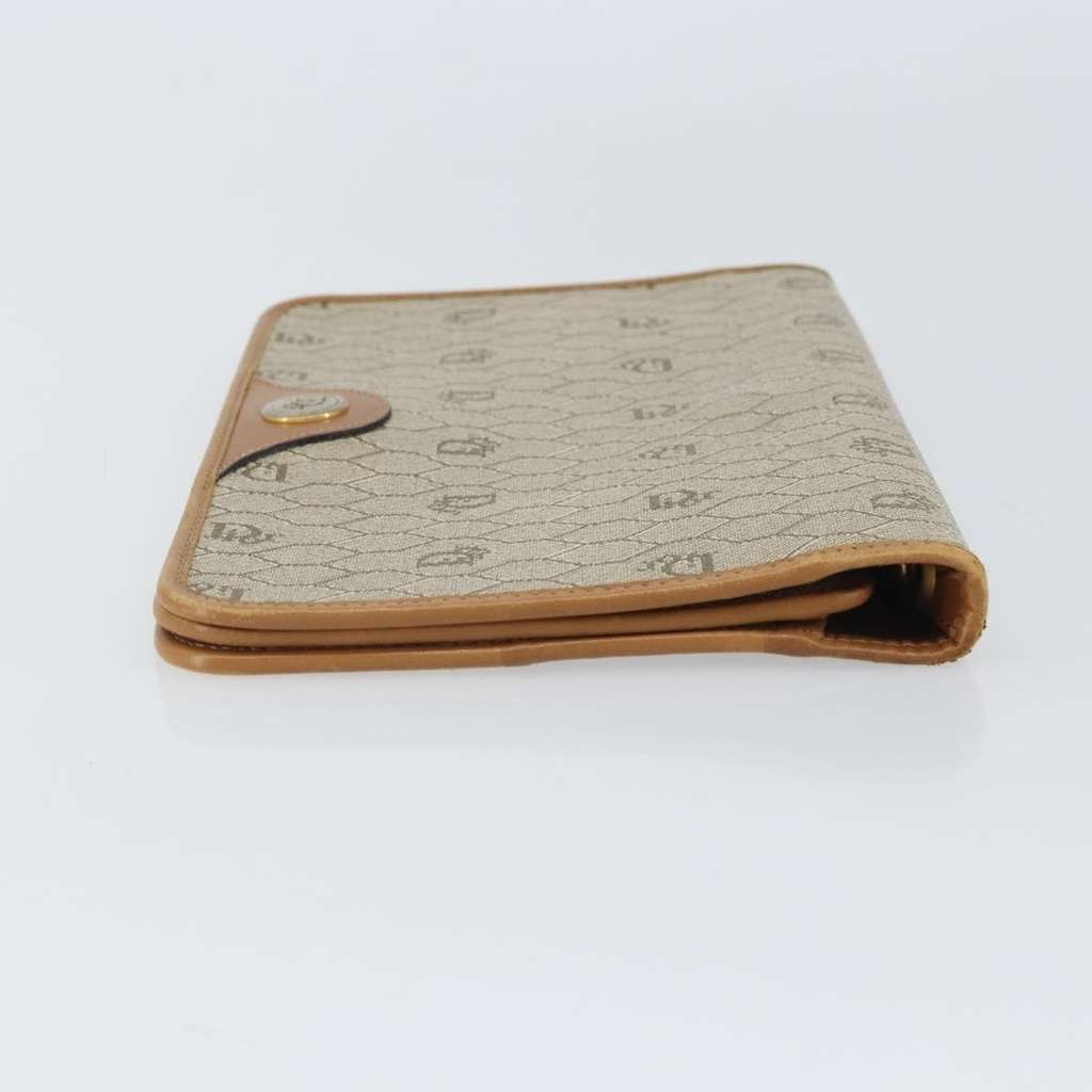 Christian Dior Vintage honeycomb clutch Beige Canvas Good condition - Inside View