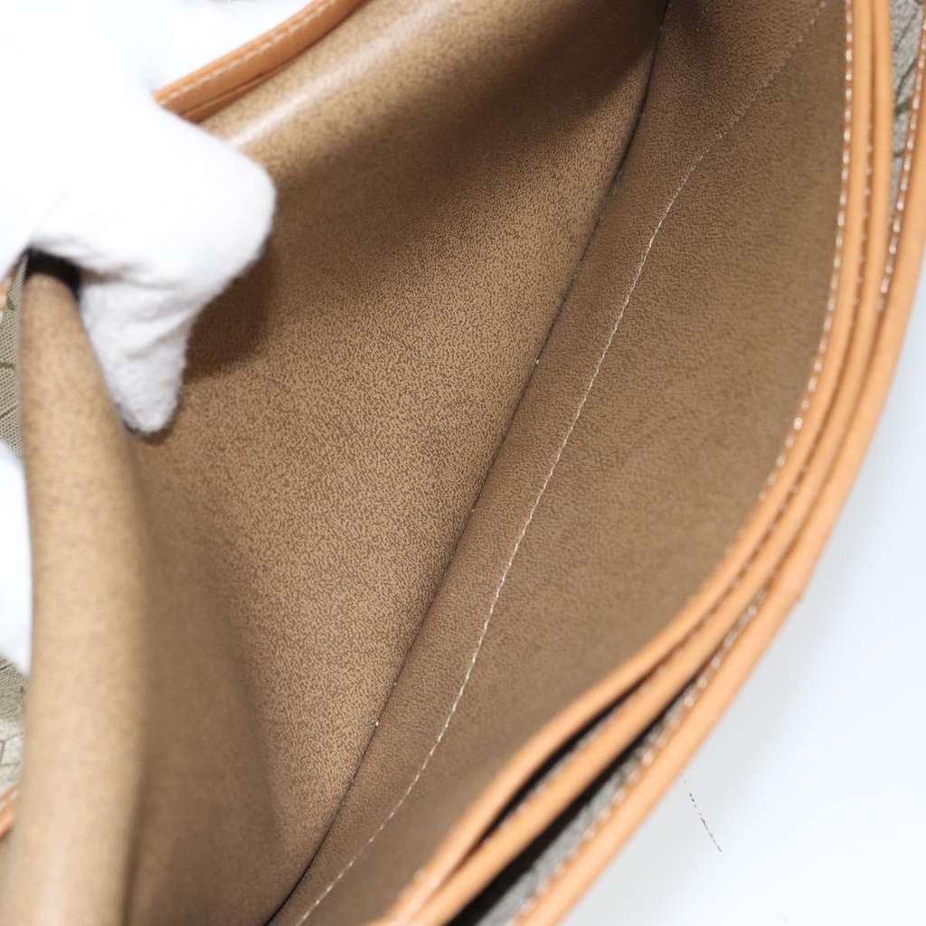 Christian Dior Vintage honeycomb clutch Beige Canvas Good condition - Box View