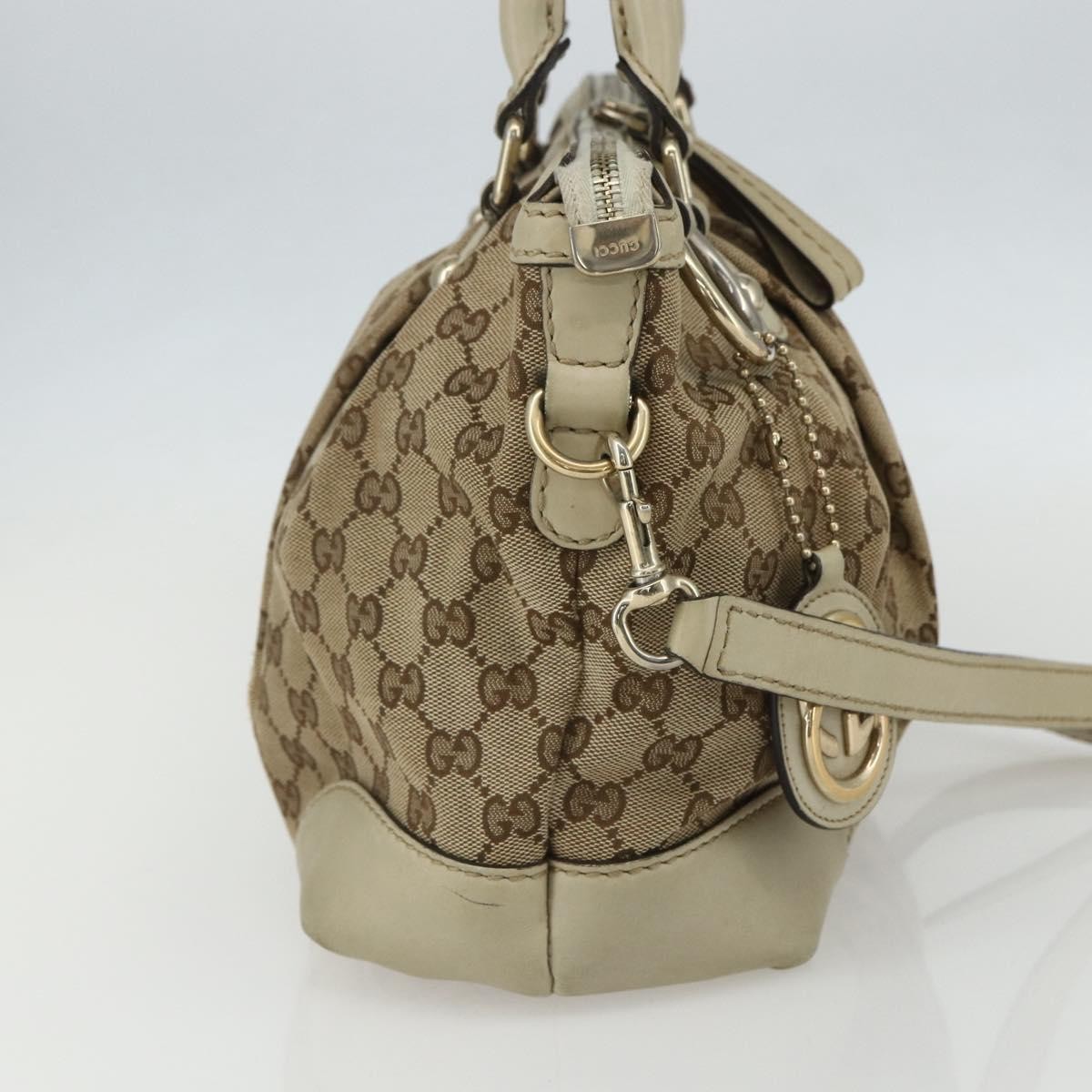 Gucci Sukey Top Handle Satchel Beige Canvas Good condition - Inside View