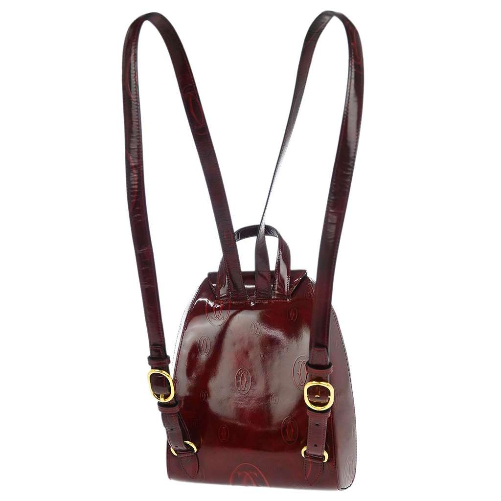 Cartier Happy birthday backpack Burgundy Good condition - Back View
