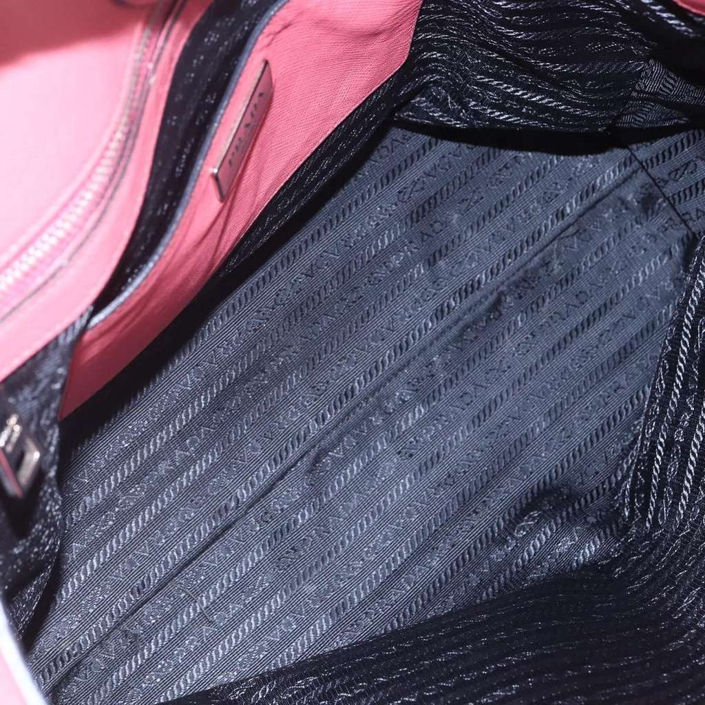 Prada Convertible Soft Shopping Tote Pink Leather Good condition - Box View