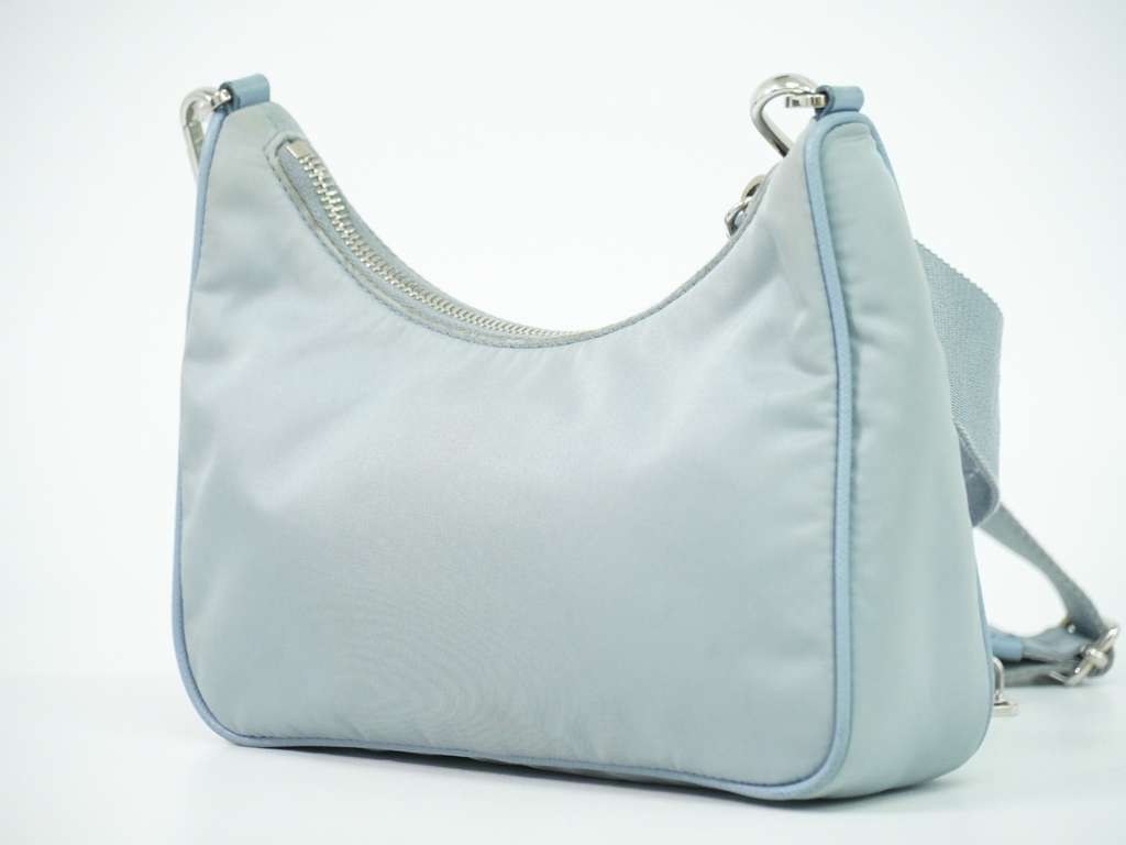 Prada Re-Edition 2005 Shoulder Bag Blue Good condition - Back View