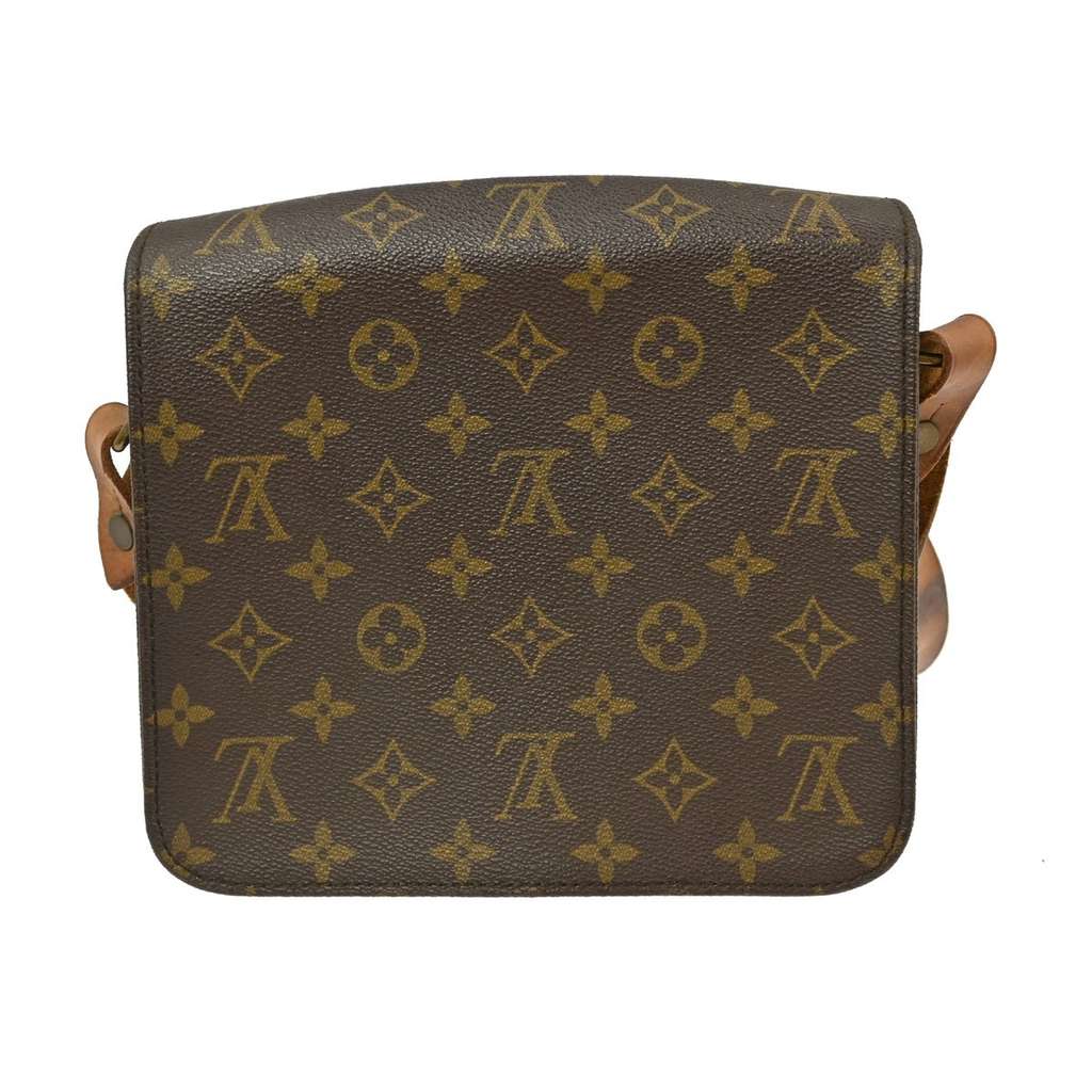 Louis Vuitton Cartouchiere Handbag Brown Canvas Fair condition - Back View