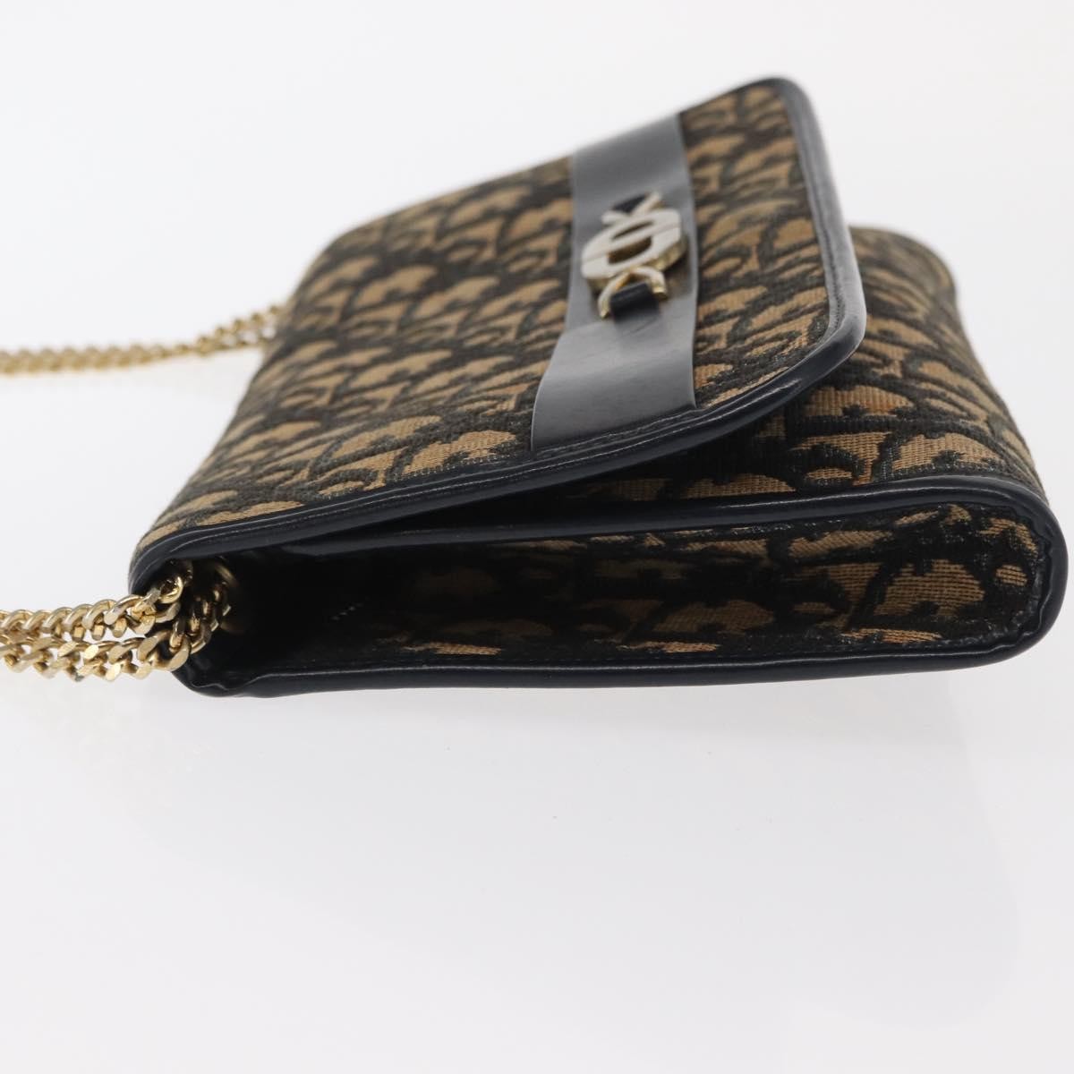 Christian Dior Vintage CD trotter Shoulder bag Navy Canvas Good condition - Model View