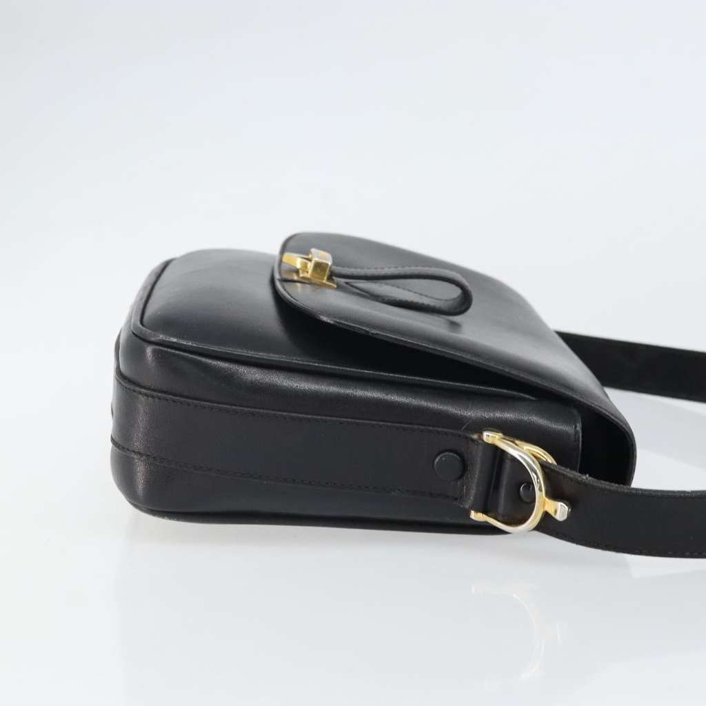 Celine Vintage Shoulder Bag Black Leather Fair condition - Inside View