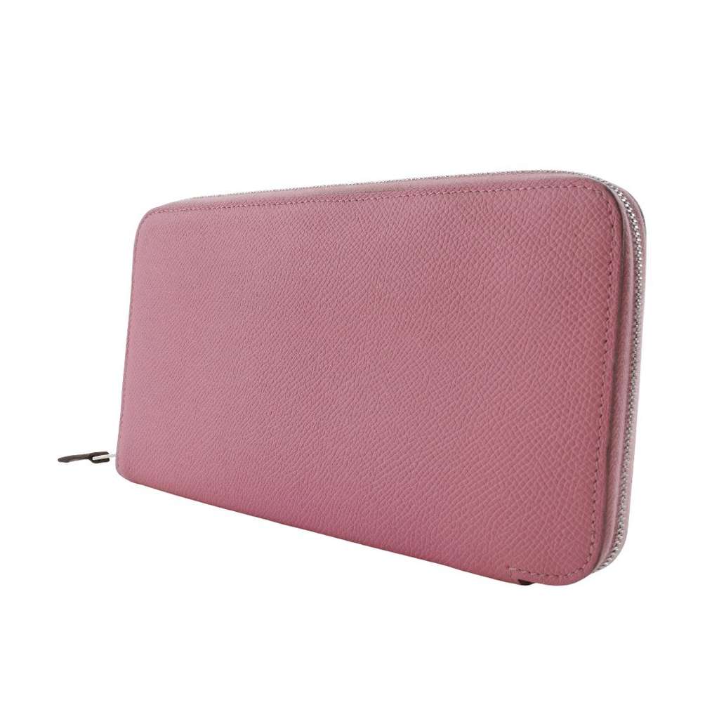 Hermès Azap Zip Around Wallet Pink Leather Good condition - Back View
