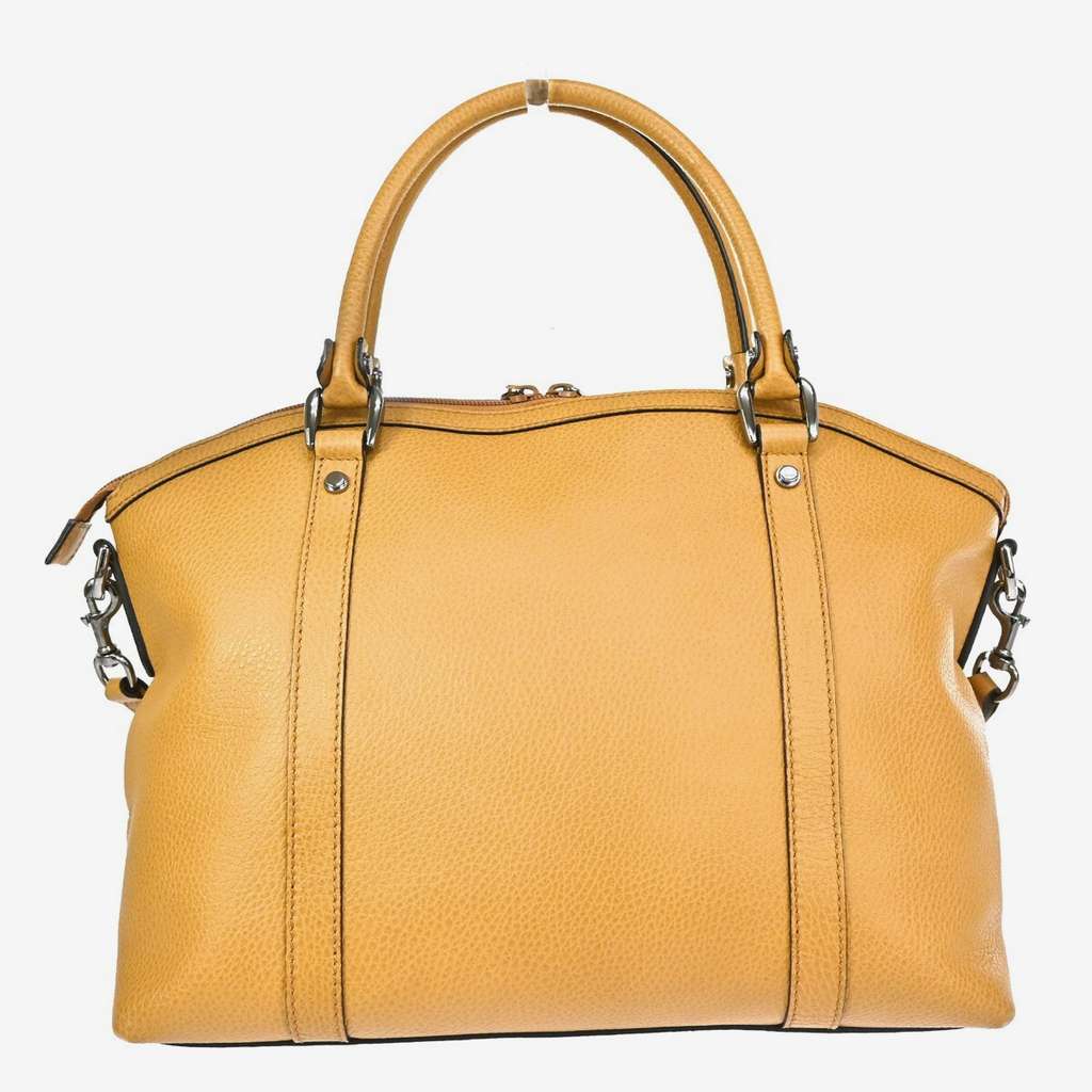 Gucci Britt Convertible Dome Satchel Beige Leather Good condition - Back View