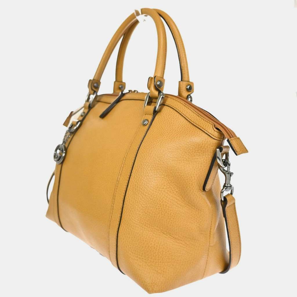 Gucci Britt Convertible Dome Satchel Beige Leather Good condition - Inside View