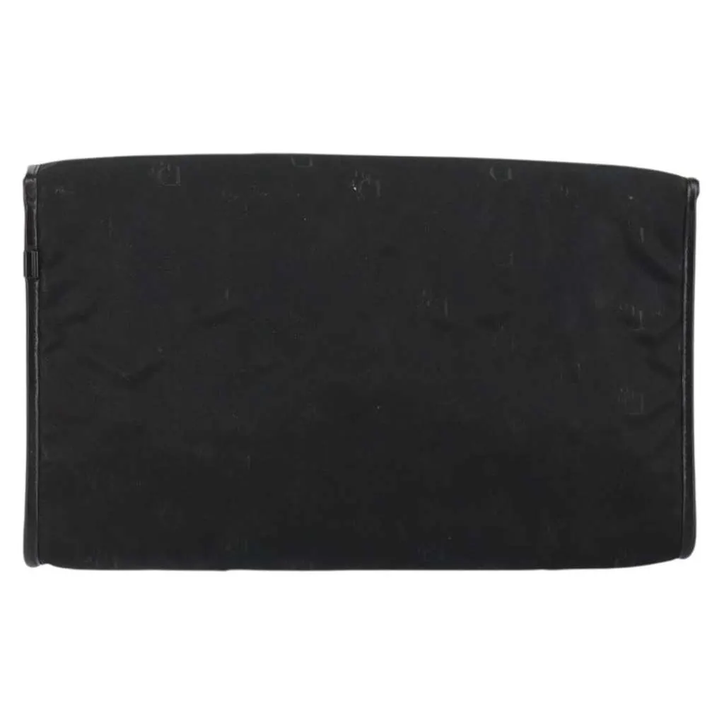 Dior Vintage CD Chain Flap Shoulder Bag Black Good - Back View