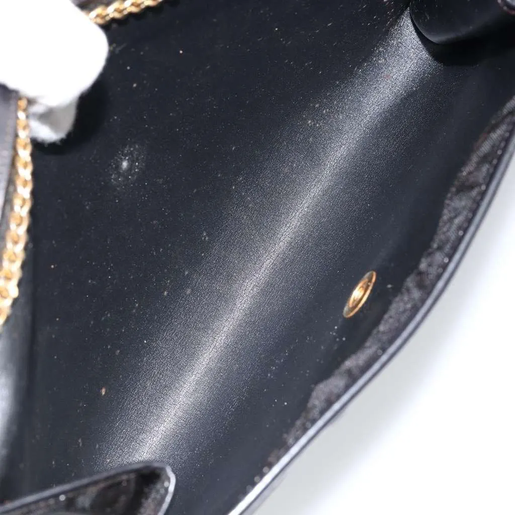 Dior Vintage CD Chain Flap Shoulder Bag Black Good - Box View