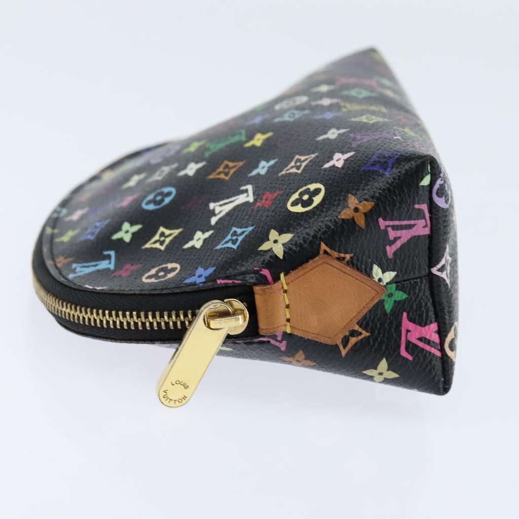 Louis Vuitton Cosmetic Pouch Black Canvas Good condition - Inside View