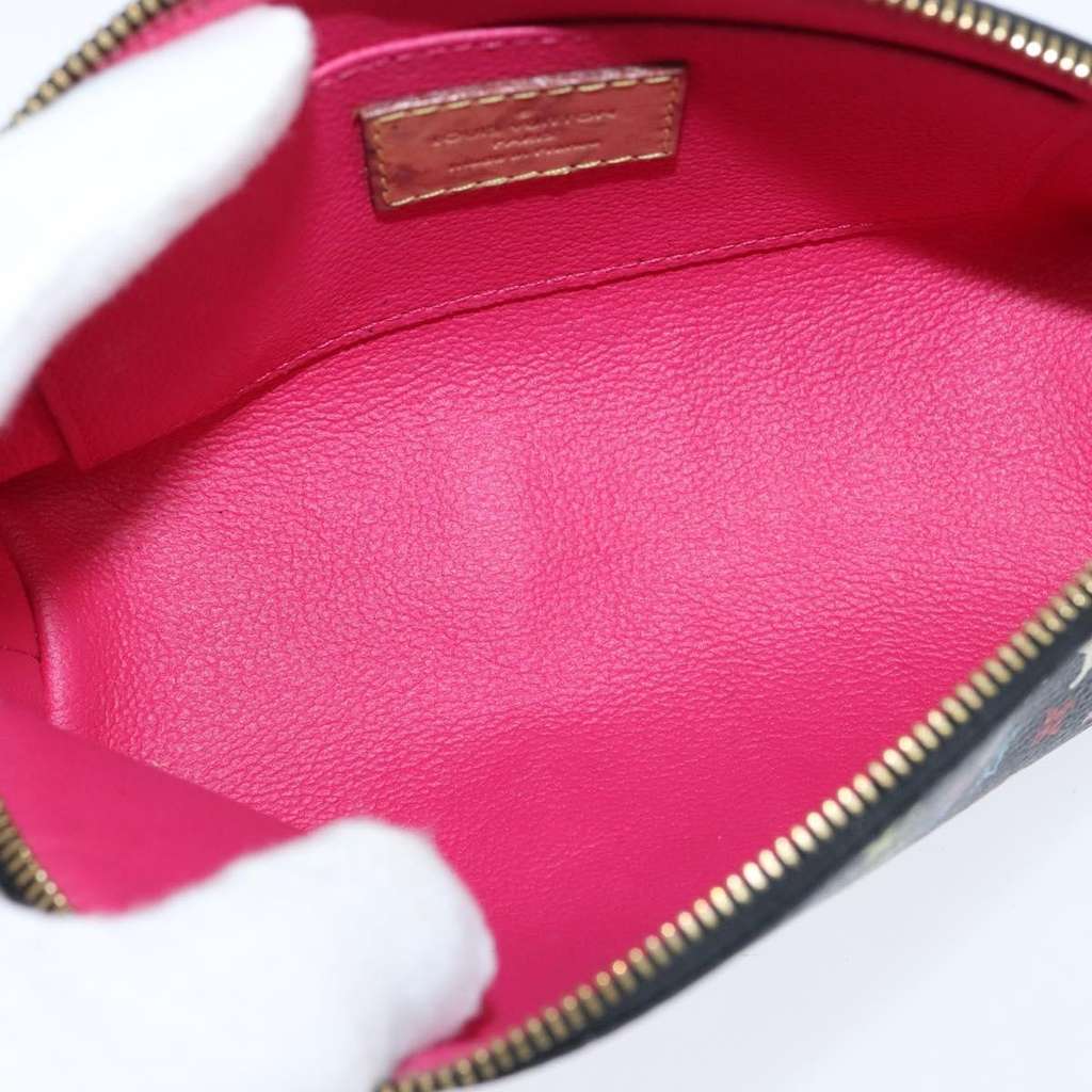 Louis Vuitton Cosmetic Pouch Black Canvas Good condition - Box View