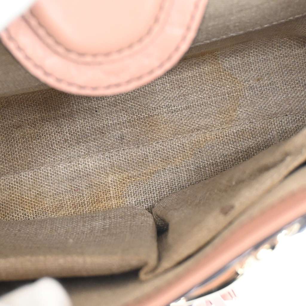 Gucci Emily Chain Flap Bag Pink Leather Good condition - Box View