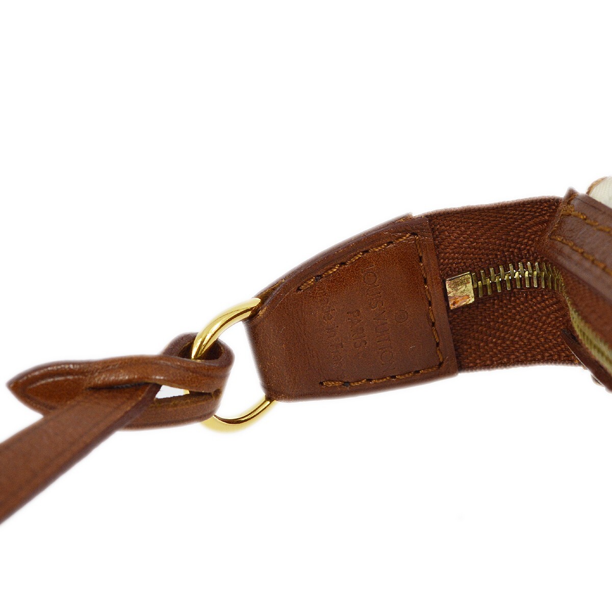 Louis Vuitton Charms Pochette Brown Leather Good condition - Model View