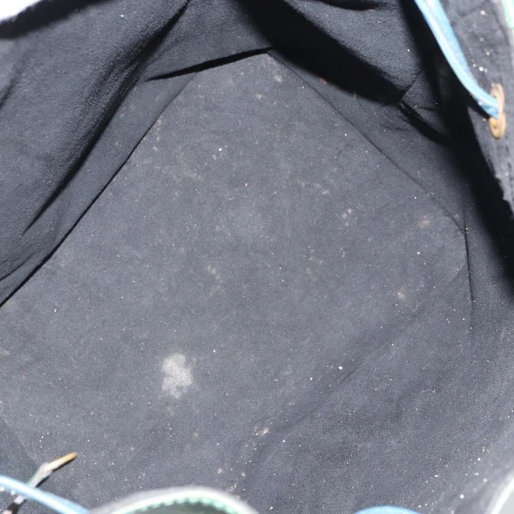 Louis Vuitton Petit Noe Handbag Green Leather Fair condition - Box View