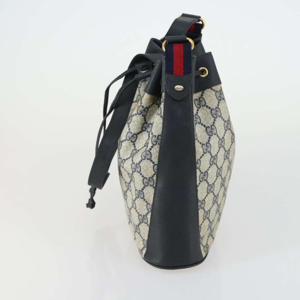 Gucci Drawstring Bucket Bag Navy Fair condition - Inside View