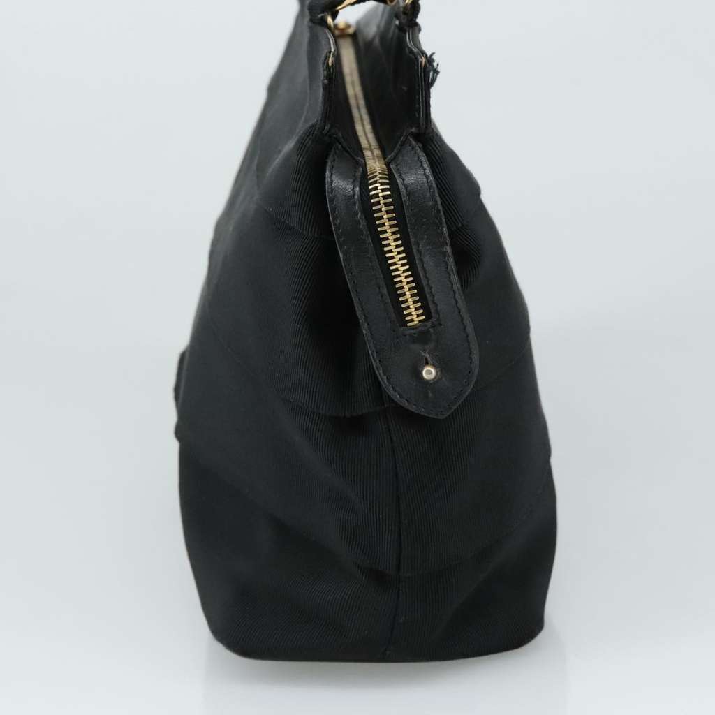 Salvatore Ferragamo Vala Handbag Black Canvas Good condition - Model View