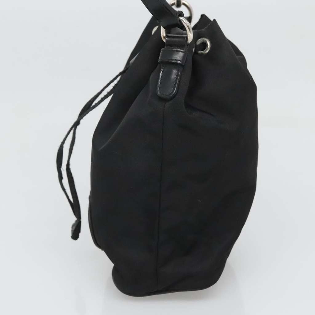 Prada Drawstring Pouch Black Good condition - Model View