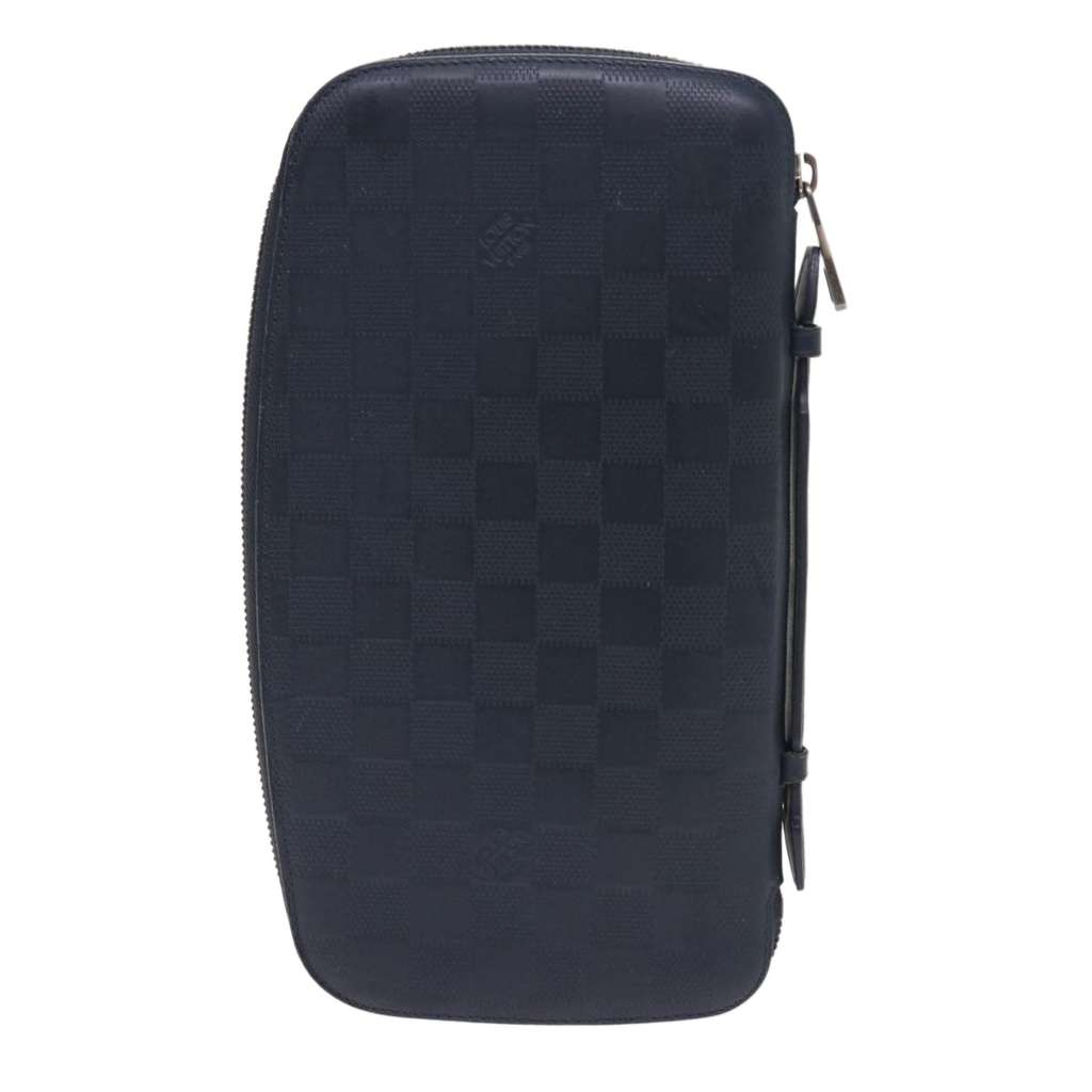 Louis Vuitton Organiser Atholl Black Leather Good condition - Back View