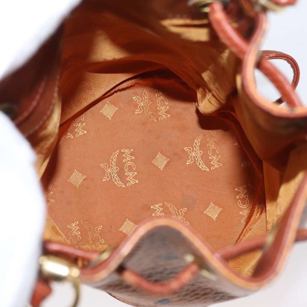 Mcm Visetos Shoulder bag Brown Canvas Good condition - Box View