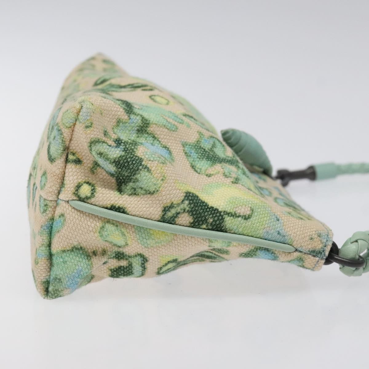 Bottega Veneta Vintage Shoulder Bag Green Canvas Good condition - Inside View