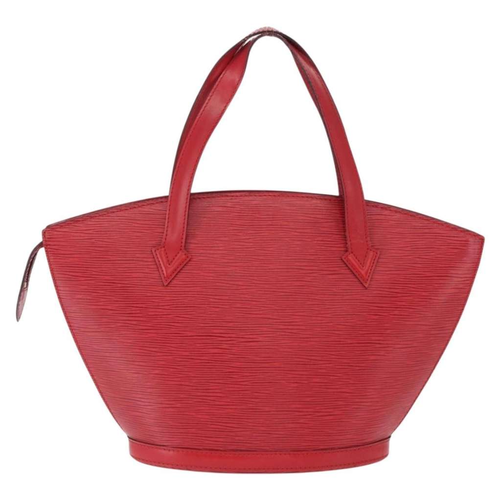 Louis Vuitton Saint Jacques Handbag Red Leather Good condition - Back View
