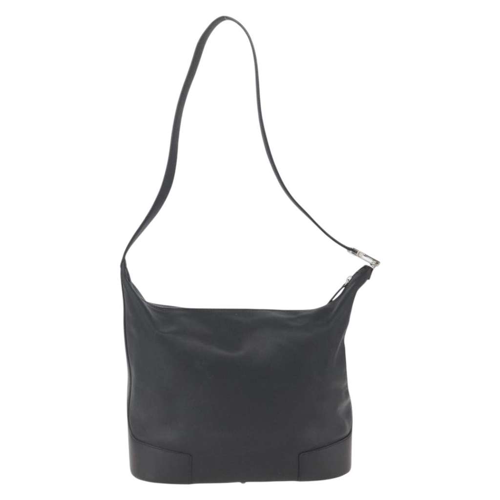 Loewe Vintage Shoulder Bag Black Leather Good condition - Back View