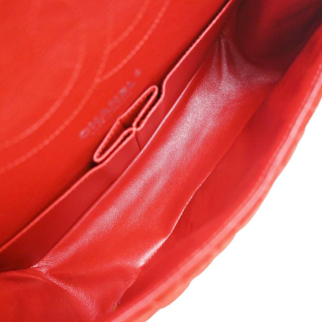 Chanel Reissue 2.55 Flap Bag Red Suede Good condition - Box View