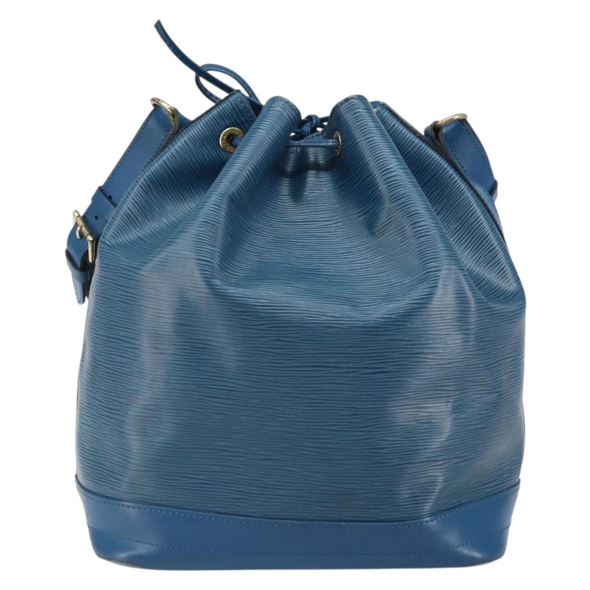 Louis Vuitton Noe Handbag Blue Leather Fair condition - Back View