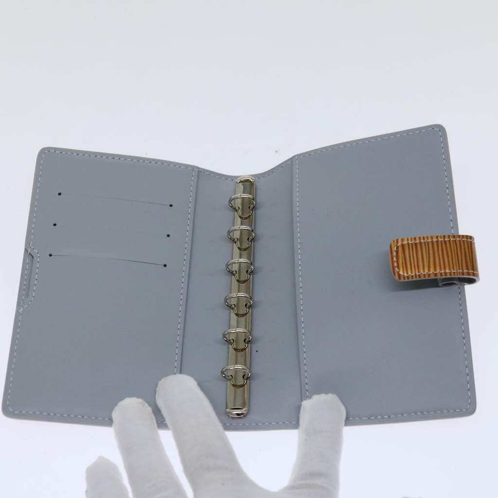 Louis Vuitton Agenda Cover Orange Leather Good condition - Box View