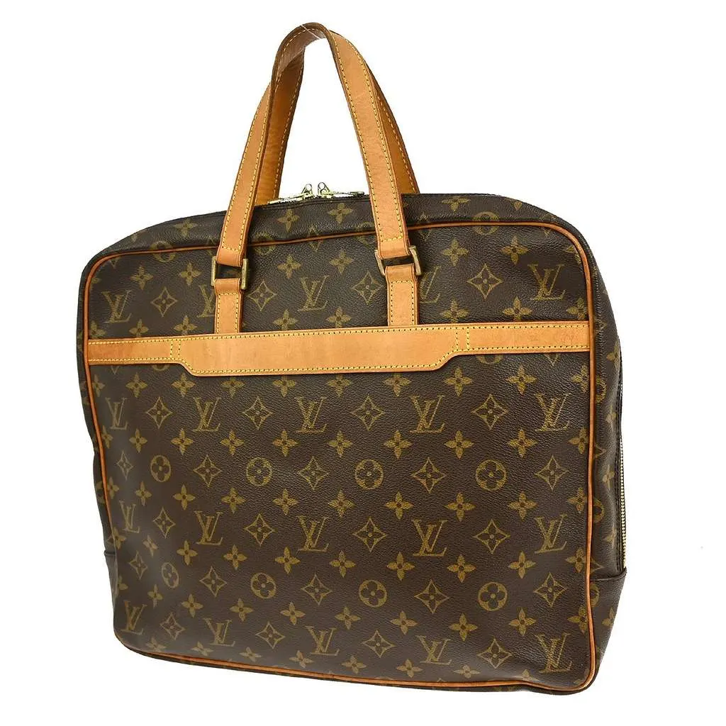 Louis Vuitton Porte-Documents Pegase Bag Brown Canvas Good - Back View